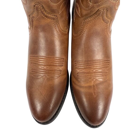 Ariat Womens Heritage Western R Toe Boots Russet Rebel Leather Size 7.5 B - Picture 11 of 12